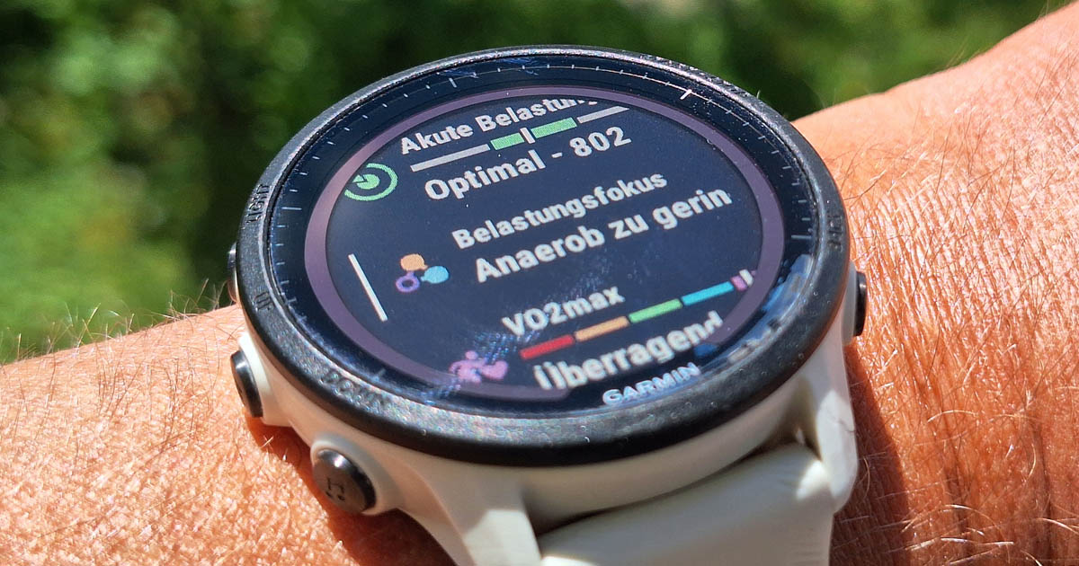 Wenn meine Garmin Sportuhr Stress macht und mir mitteilt: Anaerob zu gering